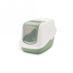 Die Nestor Katzentoilette ist eine modern gestaltete und praktische Lösung für Katzenbesitzer, die Wert auf einfache Reinigung legen. Mit ihrer innovativen aufklappbaren Front ermöglicht sie ein schnelles und müheloses Entfernen von verunreinigtem Katzenstreu, ganz ohne lästiges Abnehmen des Deckels. Die erhöhte Bodenwanne sorgt dafür, dass keine Lecks entstehen, während der integrierte Griff und die Kunststoff-Schwingtüre die Handhabung zusätzlich erleichtern. Diese hochwertige Katzentoilette misst ca. 39 x 56 x 38,5 cm und ist ideal für alle, die eine funktionale und stilvolle Lösung für ihre Katze suchen. Entdecken Sie die Vorteile der Nestor Katzentoilette – für ein sauberes Zuhause und glückliche Katzen!