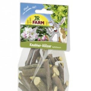 Die **JR FARM Knabber-Hölzer Apfelbaum** sind das ideale Einzelfuttermittel für alle Nager und bieten eine natürliche Lösung für den wichtigen Zahnabrieb. Diese hochwertigen Knabber-Hölzer sorgen nicht nur für langanhaltende Beschäftigung, sondern fördern auch die Zahngesundheit Ihrer kleinen Freunde. Hergestellt aus 100% reinem Apfelbaum-Holz, garantieren wir beste Qualität vom Lande. Zudem werden unsere Hölzer regelmäßig von einem unabhängigen Institut auf Fremdstoff-Belastung untersucht, sodass Sie sicher sein können, dass Ihre Nager nur das Beste erhalten. Entdecken Sie die Vorteile der JR FARM Knabber-Hölzer Apfelbaum für glückliche und gesunde Nager!