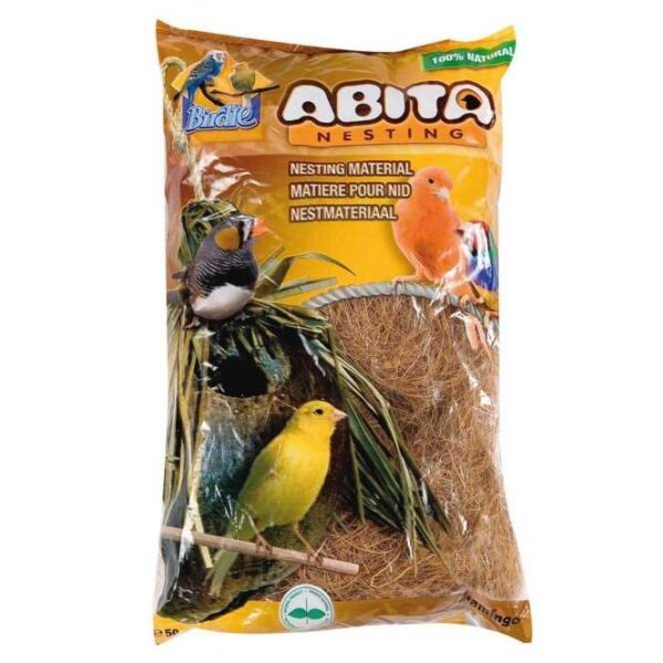 Entdecken Sie unser 100% natürliches Nistmaterial für Vögel, perfekt geeignet für Käfige und Vogelhäuser. Die superabsorbierenden Kokosfasern bieten kleinen Vögeln einen idealen Nistplatz und sorgen für ein gesundes und sicheres Zuhause. Dieses hochwertige Nistmaterial ist nicht nur vollständig recycelbar und kompostierbar, sondern auch umweltfreundlich, sodass Sie mit gutem Gewissen für Ihre gefiederten Freunde sorgen können. Mit einem Inhalt von 50 g ist es die beste Wahl für Tierliebhaber, die Wert auf Nachhaltigkeit legen.