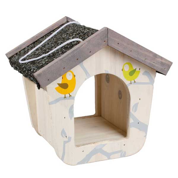 Das Futterhaus Funny vereint niedliches und modernes Design und bietet Ihren Gartenvögeln einen trockenen Futterplatz. Mit einer Größe von ca. 21,5 x 17,5 x 19,5 cm (LxBxH) ist es die perfekte Ergänzung für jeden Garten. Dieses hochwertige Futterhaus wertet nicht nur das äußere Erscheinungsbild Ihres Gartens auf, sondern sorgt auch für eine sichere und angenehme Fütterung Ihrer gefiederten Freunde. Günstig in der Anschaffung und einfach zu montieren, ist das Futterhaus Funny die ideale Wahl für alle Vogelliebhaber, die Wert auf Qualität und Stil legen.