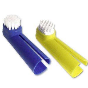 Karlie Finger-Zahnbürstenset für Hunde, optimales Zahnpflege-Set für gesunde Zähne und Zahnfleisch.