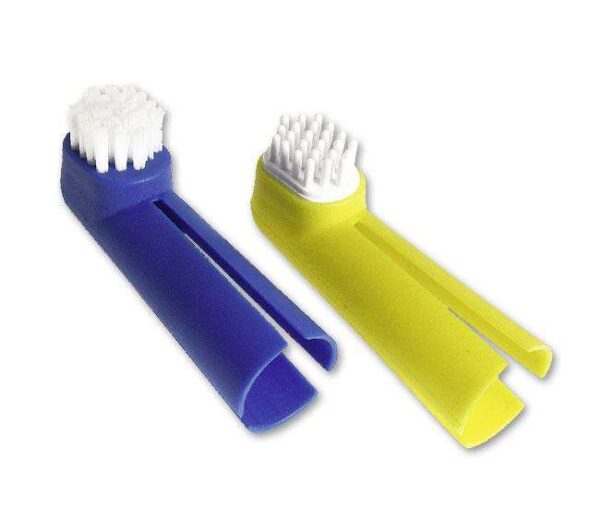 Karlie Finger-Zahnbürstenset für Hunde, optimales Zahnpflege-Set für gesunde Zähne und Zahnfleisch.