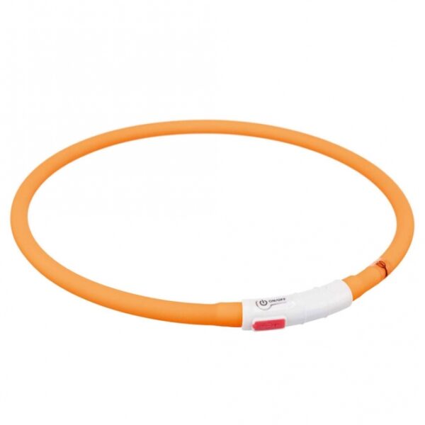 Entdecken Sie unser hochwertiges, wiederaufladbares Blinklicht aus Silikon und Kunststoff, das Ihnen bis zu 3,5 Stunden Blinklicht und bis zu 1,5 Stunden Dauerlicht bietet. Dieses spritzwassergeschützte Licht ist ideal für alle Outdoor-Aktivitäten und sorgt dafür, dass Sie bis zu 400 Meter sichtbar sind. Dank des praktischen Click-Verschlusses und der individuellen Größenanpassung durch einfaches Zuschneiden passt es perfekt an Ihr Handgelenk oder Ihre Ausrüstung. Im Lieferumfang enthalten ist ein USB-Kabel (USB-Adapter separat erhältlich, Artikel 12709). Erhältlich in den Größen XS-XL mit einer Gesamtlänge von ca. 70 cm (kürzbar) und einem Durchmesser von ca. 10 mm, ist dieses orange Blinklicht der perfekte Begleiter für Sicherheit und Sichtbarkeit bei Ihren nächtlichen Abenteuern.