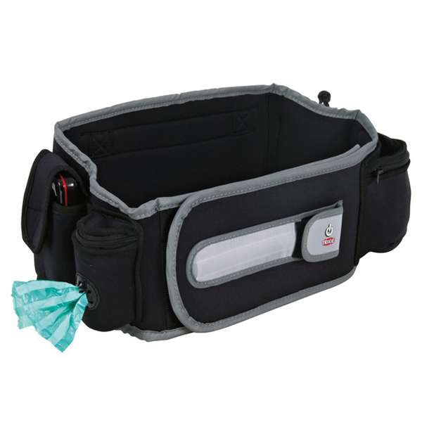 Der 'Flash' Aktiv-Gurt ist der perfekte Begleiter für alle Outdoor-Aktivitäten wie Joggen, Walken und Trekking. Hergestellt aus hochwertigem, strapazierfähigem Neopren, bietet dieser praktische Gurt nicht nur optimalen Tragekomfort, sondern auch eine Anleinfunktion, die Ihnen volle Armfreiheit gewährleistet. Mit vier praktischen Taschen können Sie Schlüssel, Leckerli, Ihr Handy und Hundekotbeutel sicher verstauen. Die integrierte Leuchtfunktion sorgt für ausgezeichnete Sichtbarkeit in Dämmerung und Dunkelheit, was die Sicherheit von Mensch und Tier erheblich erhöht. Dank der reflektierenden Elemente und der einstellbaren Blink- und Dauerlicht-Funktion ist der Gurt bis zu 500 Meter sichtbar. Der Gürtel ist in der Größe L-XL verstellbar von 77 bis 122 cm und lässt sich einfach bis 30 °C handwaschen. Investieren Sie in Qualität und Sicherheit mit dem innovativen 'Flash' Aktiv-Gurt!