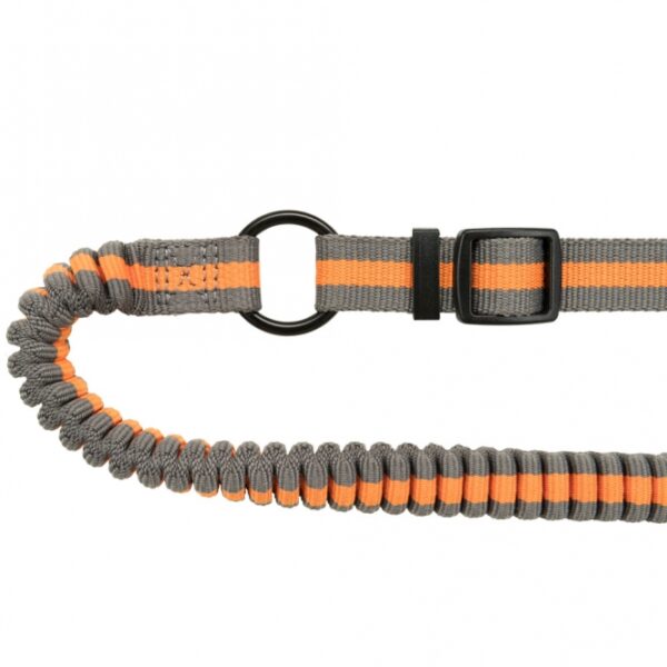 Diese hochwertige Hundeleine ist sowohl zum Umhängen als auch mit einer praktischen Handschlaufe nutzbar und bietet Ihnen maximale Flexibilität beim Spaziergang mit Ihrem Hund. Der integrierte Ruckdämpfer sorgt dafür, dass ruckartiges Ziehen Ihres Hundes sanft abgefedert wird, was den Komfort für Sie und Ihren Vierbeiner erhöht. Die Leine ist stufenlos verstellbar und lässt sich somit individuell anpassen, während die gepolsterte Schlaufe mit Schnappverschluss zusätzlichen Halt und Sicherheit bietet. Mit einer praktischen Öse zum Befestigen von Hundemarken oder Flashlights ist diese Leine ideal für alle Hundehalter. Das strapazierfähige Gurtband in der ansprechenden Farbe grafit/papaya hat eine Länge von ca. 1,33-1,80 m und eine Breite von 20 mm. Investieren Sie in diese hochwertige Hundeleine und genießen Sie entspannte Spaziergänge!