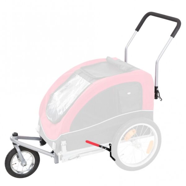 Verwandeln Sie Ihren Fahrrad-Anhänger mühelos in einen praktischen Jogger mit unserem hochwertigen Umbau-Kit. Dieses innovative Produkt ist besonders wendig dank des 360°-Gelenks, das Ihnen maximale Flexibilität beim Joggen bietet. Die integrierte Feststellbremse sorgt für zusätzliche Sicherheit, während der rutschfeste Griff einen komfortablen Halt gewährleistet. Die einfache Montage macht es Ihnen leicht, den Anhänger in kürzester Zeit umzurüsten. Ideal geeignet für Anhänger mit der Artikelnr.: 12816-TRXI, ist dieses Umbau-Kit die perfekte Lösung für aktive Familien, die gerne draußen sind.