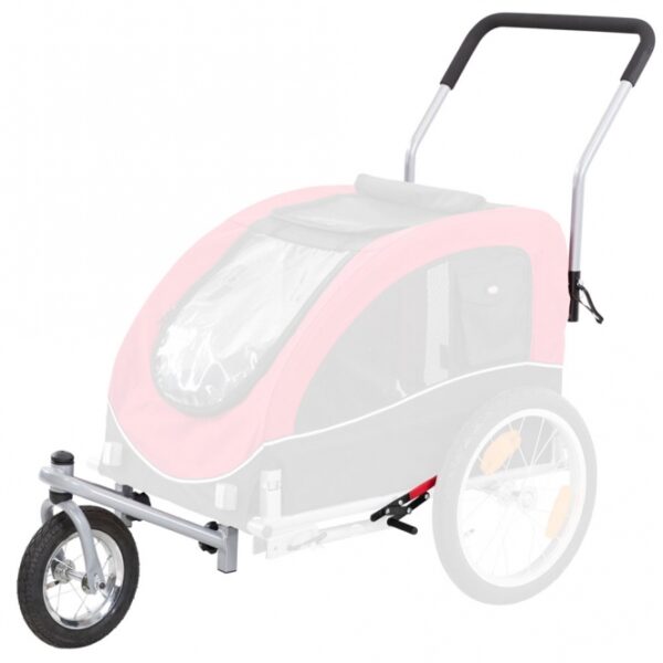 Verwandeln Sie Ihren Fahrrad-Anhänger mühelos in einen praktischen Jogger mit unserem hochwertigen Umbau-Kit. Dieses innovative Produkt ist besonders wendig dank des 360°-Gelenks, das Ihnen maximale Flexibilität beim Joggen bietet. Die integrierte Feststellbremse sorgt für zusätzliche Sicherheit, während der rutschfeste Griff einen komfortablen Halt gewährleistet. Die einfache Montage macht es Ihnen leicht, den Anhänger in kürzester Zeit umzurüsten. Ideal geeignet für Anhänger mit der Artikelnr.: 12816-TRXI, ist dieses Umbau-Kit die perfekte Lösung für aktive Familien, die gerne draußen sind.