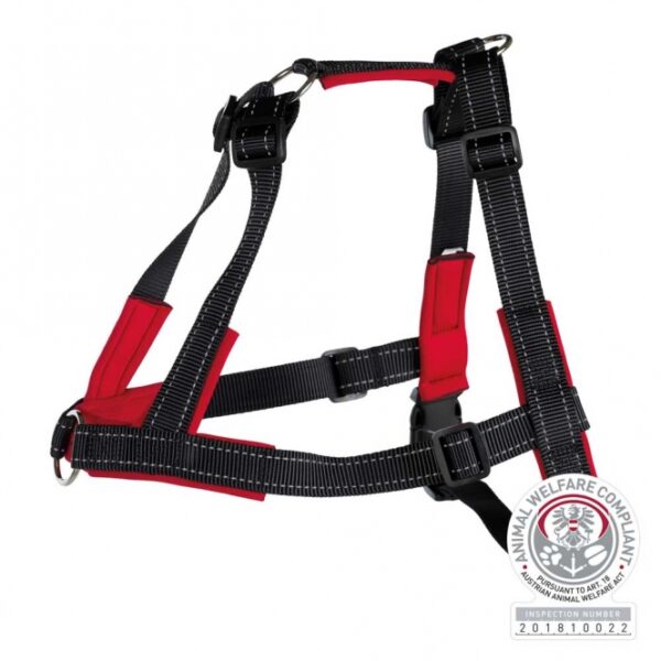 Entdecken Sie das innovative Hundehalsband, das speziell dafür entwickelt wurde, Ihren Hund am Ziehen zu hindern und das Gehen an der Leine zu erleichtern. Mit minimalem Kraftaufwand können Sie Ihren Hund effektiv korrigieren und ihm gleichzeitig Komfort bieten – dank der hochwertigen Neopren-Polsterung. Das stufenlos verstellbare Gurtband sorgt für eine optimale Anpassung an den Bauchumfang von ca. 45-70 cm und ist ideal für Rassen wie den Sheltie geeignet. In elegantem Schwarz und tierschutzkonform nach § 18 (AT) ist dieses Halsband nicht nur funktional, sondern auch stilvoll. Investieren Sie in die Sicherheit und den Komfort Ihres Hundes mit diesem praktischen und zuverlässigen Produkt!