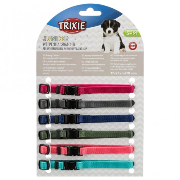 Trixie Welpenhalsbänder - 6er-Set 2 - S-M = 17-25 cm – Bild 2