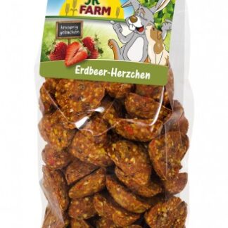 Entdecken Sie unser hochwertiges Ergänzungsfuttermittel für alle Nager und Zwergkaninchen, mit Ausnahme von Degus, Rennmäusen und Zwerghamstern. Diese leckeren, kleinen Vollkorn-Herzchen sind mit echten Erdbeeren verfeinert und bieten eine fruchtige Belohnung für zwischendurch. Ideal als Snack, um Ihre kleinen Freunde zu verwöhnen und ihre Ernährung zu bereichern! Die sorgfältig ausgewählte Zusammensetzung umfasst Getreide, Saaten, Gemüse, Nüsse, Ei und Eierzeugnisse sowie 2,5% Früchte, die für hohe Akzeptanz und Freude sorgen. Verpackt in einer praktischen 150 g Tüte, ist dieses Ergänzungsfuttermittel eine perfekte Wahl für gesundes und schmackhaftes Futter. Verwöhnen Sie Ihre Nager mit einer gesunden Belohnung, die sie lieben werden!