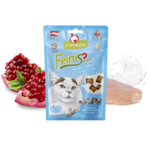 Unser hochwertiges Ergänzungsfuttermittel für Katzen ist die perfekte Wahl für gesunde und glückliche Haustiere. Mit einem hohen Anteil von 35 % getrocknetem und fein vermahlenem Hühnerfleisch liefert es erstklassige Proteine, die für das Wohlbefinden Ihrer Katze unerlässlich sind. Die sorgfältig ausgewählten Zutaten, darunter Kartoffelflocken, Erbsen und 2 % Granatapfelkerne, unterstützen die Verdauung und bieten wertvolle Nährstoffe. Angereichert mit Lachsöl, Vitamin D3 und Taurin sorgt dieses Futter für eine ausgewogene Ernährung und glänzendes Fell. Ideal als schmackhafter Snack für zwischendurch, ist es eine schmackhafte Belohnung, die Ihre Katze lieben wird. Wählen Sie unser Ergänzungsfuttermittel für die beste Pflege Ihrer Katze!