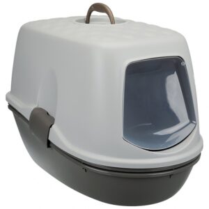 Dieser praktische Toilettenreiniger mit Haube, Schwingtür und Tragegriff ist die ideale Lösung für eine hygienische und einfache Reinigung. Der integrierte Aktivkohlefilter neutralisiert unangenehme Gerüche effektiv, sodass Ihr Badezimmer frisch bleibt. Mit zwei Unterschalen und einem Siebeinsatz ermöglicht dieses Produkt eine schnelle und mühelose Reinigung der Toilette. Die benutzerfreundlichen Easy Click-Verschlüsse sorgen für ein schnelles Öffnen und Schließen, während das hygienische Trennsystem den Streuverbrauch spart. Mit kompakten Maßen von ca. 39 × 42 × 59 cm und in der eleganten Farbe taupe/taupe/helltaupe ist dieser Toilettenreiniger nicht nur funktional, sondern auch ein stilvolles Accessoire für Ihr Badezimmer. Holen Sie sich jetzt diesen hochwertigen Toilettenreiniger für eine saubere und angenehme Atmosphäre!