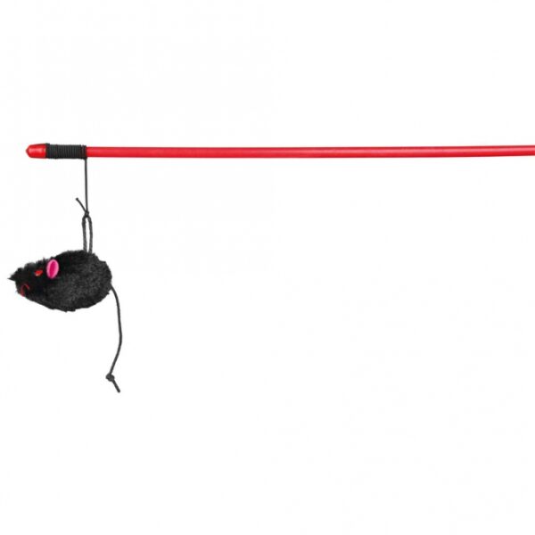 Diese hochwertige Spielangel für Katzen sorgt für stundenlanges Spielvergnügen und fördert den natürlichen Jagdinstinkt Ihrer Katze. Die niedliche Plüschmaus, die sicher an einem elastischen Gummiband befestigt ist, sorgt für aufregende Spielmomente. Der praktische Stab besteht aus zwei Hälften, die einfach ineinander gesteckt werden können, was eine platzsparende Aufbewahrung ermöglicht. Mit einer Gesamtlänge von ca. 100 cm ist diese Angel ideal für aktive Katzen. Bitte beachten Sie, dass die Spielangel in verschiedenen Farben erhältlich ist, eine spezifische Farbwahl ist jedoch nicht möglich. Gönnen Sie Ihrer Katze das beste Spielzeug für unvergessliche Momente!