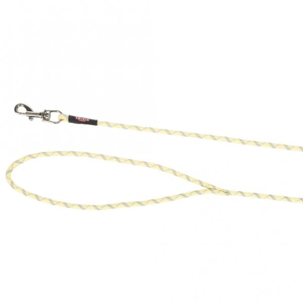 Entdecken Sie unseren extra kleinen Bolzenhaken, ideal für sehr kleine Hunde. Dieses leichte und strapazierfähige Tau bietet eine Länge von 4 m und einen Materialdurchmesser von 4 mm, perfekt für die Sicherheit und Kontrolle Ihres kleinen Begleiters. Die reflektierenden Elemente sorgen dafür, dass Sie auch bei Dunkelheit sichtbar bleiben, während die praktische Handschlaufe zusätzlichen Komfort bietet. In einem leuchtenden Gelb gehalten, ist dieser Bolzenhaken nicht nur funktional, sondern auch stilvoll. Sichern Sie sich jetzt diesen hochwertigen Bolzenhaken für Ihren kleinen Hund und genießen Sie entspannte Spaziergänge!