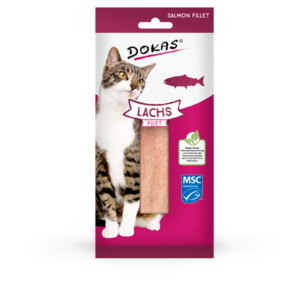 Entdecken Sie unser 100% Lachsfilet, den perfekten Verwöhnsnack für anspruchsvolle Katzenliebhaber und ernährungssensible Vierbeiner. Dieser saftige Snack besteht ausschließlich aus hochwertigem, gekochtem Lachsfilet und ist eine delikate Belohnung für jede Katze. Mit einem hohen Rohproteinanteil von 26,6% bietet er eine nahrhafte Ergänzung zur täglichen Fütterung. Die Fütterungsempfehlung lautet, diesen Snack zwischen den regulären Mahlzeiten zu geben und die tägliche Futtermenge entsprechend anzupassen. Achten Sie darauf, stets frisches Trinkwasser bereitzustellen und lagern Sie den Snack kühl und trocken. Nach dem Öffnen sollte er im Kühlschrank aufbewahrt und zügig verfüttert werden. Verwöhnen Sie Ihre Katze mit diesem gesunden und schmackhaften Lachsfilet!