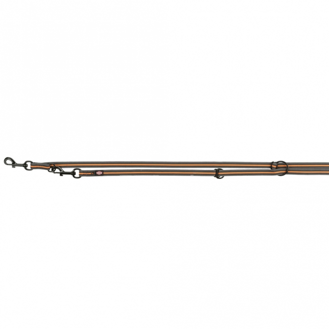 Dieses hochwertige gummierte Gurtband ist die ideale Lösung für alle, die Komfort und Vielseitigkeit schätzen. Mit seiner 3-fach verstellbaren Funktion und zwei stufenlos einstellbaren Ringen lässt sich das Gurtband individuell anpassen, beispielsweise für Schnallen um die Taille. Die praktische Öse ermöglicht das einfache Befestigen von Hundemarken oder Flashlights, wodurch es besonders funktional ist. Dank der rutschfesten und griffigen Oberfläche bietet das Gurtband optimalen Halt und Sicherheit. Erhältlich in der attraktiven Farbgebung grafit/papaya (orange) und mit einer Länge von 2,00 m sowie einer Breite von 25 mm (Größe L-XL), ist dieses Gurtband nicht nur praktisch, sondern auch stilvoll. Entdecken Sie die Vorteile dieses vielseitigen Gurtbands und genießen Sie höchste Qualität zu einem günstigen Preis!