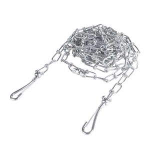 Entdecken Sie unsere hochwertige verzinkte Hofkette für Hunde, ideal für Vierbeiner mit einem Körpergewicht von bis zu 50 kg. Mit einer Länge von ca. 5 m und einer robusten Materialstärke von ca. 3,0 mm bietet diese Kette maximale Sicherheit und Stabilität für Ihren Hund im Freien. Diese langlebige und wetterbeständige Hofkette ist perfekt, um Ihren Hund sicher im Garten oder auf dem Hof zu halten. Vertrauen Sie auf hohe Qualität zu günstigen Preisen – für ein sorgenfreies Spielvergnügen für Ihren treuen Begleiter!