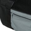 Der Rucksack Connor ist die perfekte Lösung für kleine Hunde, Katzen und andere Kleintiere bis 8 kg. Hergestellt aus strapazierfähigem Nylon/Polyester, überzeugt dieser Rucksack durch seine hohe Qualität und einfache Reinigung – einfach auswischen genügt! Als multifunktionale Tragetasche bietet er eine separate Fronttasche für Zubehör und eine integrierte Kurzleine, die das Herausspringen Ihres Haustieres während des Transports verhindert. Dank der seitlichen und frontalen Öffnung sowie der stufenlos verstellbaren Schultergurte ist er besonders benutzerfreundlich. Mehrere Netz-Einsätze sorgen für optimale Luftzirkulation und Komfort. Zudem ermöglichen praktische Laschen auf der Rückseite ein sicheres Anschnallen im Auto. Bei Nichtgebrauch lässt sich die Tasche platzsparend zusammenlegen, da die Seitenteile per Reißverschluss komplett geöffnet werden können. Erhältlich in Schwarz/Grau mit Außenmaßen von ca. 42 x 29 x 21 cm (BxHxT) und einer Bodenfläche von ca. 39,5 x 16 cm (BxT) – der Rucksack Connor ist die ideale Wahl für unterwegs!