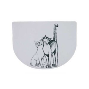 Halten Sie Ihren Boden sauber und schützen Sie ihn vor Feuchtigkeit und Futterresten mit unserer hochwertigen Napfunterlage für Katzen! Diese praktische, rutschfeste Unterlage sorgt dafür, dass Verunreinigungen rund um die Tiernäpfe der Vergangenheit angehören. Sie bietet Ihrem Tier einen komfortablen und sicheren Fressplatz. Dank des pflegeleichten Materials lässt sich die Unterlage mühelos abwaschen und überzeugt zudem durch ihr modernes Design. Mit den Maßen von 40 x 30 cm passt sie perfekt in jede Ecke Ihres Zuhauses. Investieren Sie in diese nützliche Napfunterlage und genießen Sie einen sauberen und stilvollen Fressbereich für Ihre Katze!