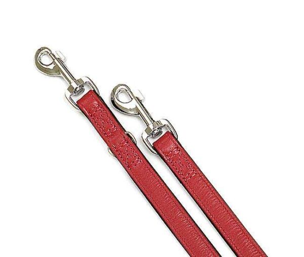 Entdecken Sie die VINTAGE Führleine, die 3-fach verstellbar ist und aus feinsten Materialien gefertigt wurde. Diese hochwertige Leine bietet nicht nur beste Verarbeitung, sondern auch verchromte Beschläge, die für zusätzliche Langlebigkeit sorgen. Hergestellt in Handarbeit in Deutschland und handvernäht, verbindet sie Strapazierfähigkeit mit einem eleganten Design. Die Vintage-Reihe umfasst edle Lederleinen und Halsbänder in modischen Trendfarben, die sowohl stilvoll als auch reißfest sind. Gönnen Sie Ihrem Hund das Beste mit dieser langlebigen und robusten Führleine – ideal für anspruchsvolle Hundebesitzer, die Wert auf Qualität legen.