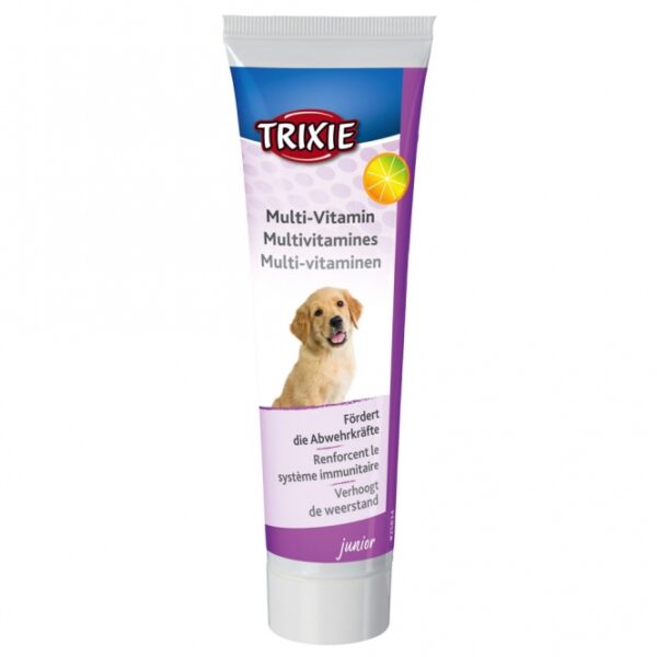 Diese hochwertige Paste für Welpen enthält wichtige Vitamine, die die natürlichen Abwehrkräfte Ihres kleinen Freundes fördern. Mit einem Inhalt von 100g sorgt sie für mehr Vitalität und Lebenskraft, während sie gleichzeitig Mangelerscheinungen effektiv vorbeugt. Ideal für die gesunde Entwicklung Ihres Welpen, bietet diese Paste eine einfache Möglichkeit, die Ernährung Ihres Haustiers zu optimieren. Wählen Sie diese gesunde Ergänzung für das Wohlbefinden Ihres Welpen – für ein glückliches und aktives Leben!