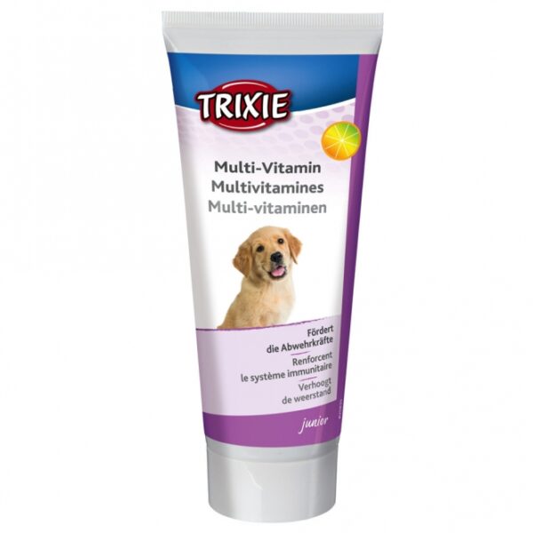 Diese hochwertige Paste für Welpen enthält wichtige Vitamine, die die natürlichen Abwehrkräfte Ihres kleinen Freundes fördern. Mit einem Inhalt von 100g sorgt sie für mehr Vitalität und Lebenskraft, während sie gleichzeitig Mangelerscheinungen effektiv vorbeugt. Ideal für die gesunde Entwicklung Ihres Welpen, bietet diese Paste eine einfache Möglichkeit, die Ernährung Ihres Haustiers zu optimieren. Wählen Sie diese gesunde Ergänzung für das Wohlbefinden Ihres Welpen – für ein glückliches und aktives Leben!