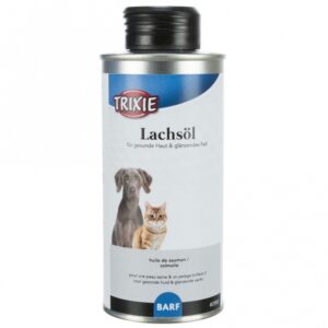 Entdecken Sie unser hochwertiges Einzelfuttermittel für Hunde und Katzen – 100% reines Lachsöl, das reich an essentiellen Omega-3- und Omega-6-Fettsäuren ist. Dieses natürliche Produkt ist unverzichtbar für eine ausgewogene Ernährung und unterstützt effektiv den Stoffwechsel sowie das Immunsystem Ihres Haustieres. Durch die regelmäßige Fütterung fördern Sie nicht nur ein glänzendes Haarkleid, sondern helfen auch bei der Regeneration trockener Haut. So können Sie Juckreiz und Rissbildungen der Haut erfolgreich vorbeugen. Zudem trägt unser Lachsöl zur Gesundheit von Herz und Kreislauf bei und sorgt für das Wohlbefinden Ihres geliebten Vierbeiners. Wählen Sie unser Lachsöl für eine gesunde und glückliche Ernährung Ihres Hundes oder Ihrer Katze!