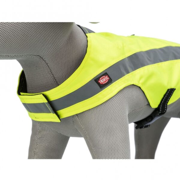 Dieses hochwertige Neongelb Oxford-Polyester Hundegeschirr bietet nicht nur einen stilvollen Look, sondern auch höchste Sicherheit für Ihren Vierbeiner. Mit reflektierenden Elementen ausgestattet, sorgt es dafür, dass Ihr Hund auch bei Dunkelheit gut sichtbar ist. Der Klettverschluss im Brustbereich und der stufenlos verstellbare Bauchgurt mit Schnalle garantieren einen optimalen Sitz und höchsten Komfort. Zudem lässt sich das Geschirr dank des praktischen Reißverschlusses im Rückenbereich einfach kombinieren. Dieses wasserabweisende Geschirr in Größe S, mit einer Rückenlänge von ca. 40 cm, ist die ideale Wahl für aktive Hunde und bietet sowohl Funktionalität als auch Qualität zu einem günstigen Preis.