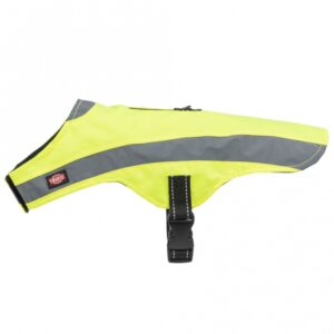 Dieser hochwertige Hundeharness aus strapazierfähigem Oxford-Polyester bietet nicht nur optimalen Komfort, sondern auch Sicherheit für Ihren Vierbeiner. Mit reflektierenden Elementen sorgt es dafür, dass Ihr Hund auch bei schlechten Lichtverhältnissen gut sichtbar ist. Der Brustbereich ist mit einem praktischen Klettverschluss ausgestattet, während der stufenlos verstellbare Bauchgurt mit Schnalle eine individuelle Anpassung ermöglicht. Dank des Reißverschlusses im Rückenbereich lässt sich das Geschirr mühelos kombinieren. In der auffälligen Farbe Neongelb und wasserabweisend ist dieser Hundeharness perfekt für alle Wetterbedingungen geeignet. Die Größe XS hat eine Rückenlänge von ca. 30 cm und eignet sich ideal für kleine Hunde. Investieren Sie in die Sicherheit und den Komfort Ihres Hundes mit diesem funktionalen und stylischen Hundeharness!