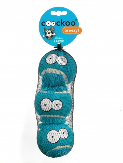Die COOCKOO Hundespielzeuge BREEZY sind nicht nur optisch ansprechend und witzig, sondern auch besonders formstabil und ideal für das Spielen mit Ihrem Hund. Der Körper des BREEZY ist in der Form eines Tennisballs gestaltet und überzeugt durch seine knallige Farbe, die dafür sorgt, dass das Spielzeug sowohl für Herrchen als auch für Frauchen gut sichtbar ist und weniger schnell verloren geht. Dieses hochwertige Hundespielzeug ist im praktischen 3er-Set erhältlich und bietet viel Spaß für Ihren Vierbeiner. Mit einem Durchmesser von 7,65 cm ist der BREEZY perfekt für Hunde aller Größen geeignet. Holen Sie sich jetzt die besten Hundespielzeuge für unvergessliche Spielstunden!