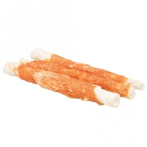 Entdecken Sie unsere köstlichen Snacks aus Rinderhaut, ummantelt mit zartem Hühnerfleisch – ein ideales Leckerli für Ihren vierbeinigen Freund. Diese glutenfreien Snacks sind perfekt für Hunde mit empfindlichem Magen und bieten eine gesunde Belohnung. Mit einer praktischen Größe von ca. 17 cm und einem Inhalt von 3 Stück (140 g) sind sie einfach zu handhaben und ideal für unterwegs. Verwöhnen Sie Ihren Hund mit diesen hochwertigen, schmackhaften Snacks, die nicht nur gut schmecken, sondern auch die Zahngesundheit fördern. Gönnen Sie Ihrem Liebling das Beste – unsere Rinderhaut-Hühnerfleisch-Snacks sind die perfekte Wahl für jeden Hund!