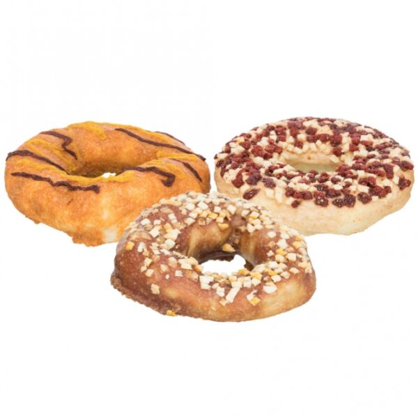 Entdecken Sie unser hochwertiges Set mit 3 verschiedenen Kauringvarianten aus Rinderhaut, perfekt für Ihren vierbeinigen Freund! Die Kauringe sind in den köstlichen Geschmacksrichtungen a) Ente, Kürbis und Banane, b) Kabeljau, Erdbeere und Apfel sowie c) Huhn erhältlich. Diese glutenfreien Kauringe sind nicht nur schmackhaft, sondern auch ideal für die Zahnpflege Ihres Hundes. Jedes Stück wiegt 100 g und hat einen Durchmesser von ca. 10 cm, was sie zur perfekten Größe für mittelgroße bis große Hunde macht. Verwöhnen Sie Ihren Hund mit diesen gesunden und leckeren Kauringen – eine ausgezeichnete Wahl für alle, die auf hohe Qualität und gesunde Snacks Wert legen!