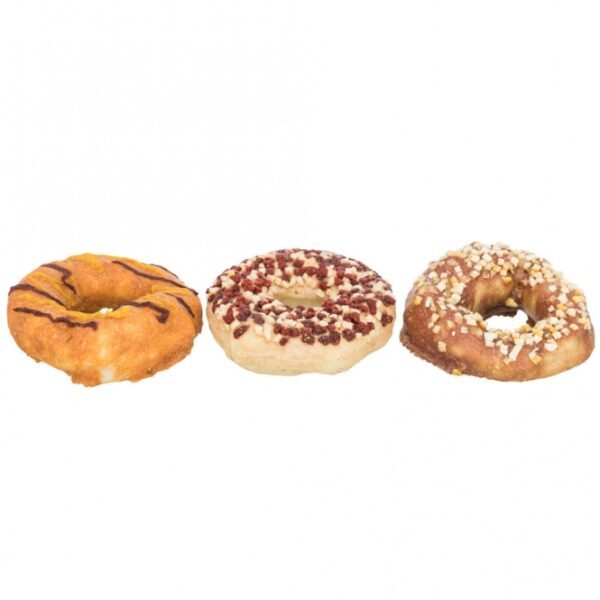 Entdecken Sie unser hochwertiges Set mit 3 verschiedenen Kauringvarianten aus Rinderhaut, perfekt für Ihren vierbeinigen Freund! Die Kauringe sind in den köstlichen Geschmacksrichtungen a) Ente, Kürbis und Banane, b) Kabeljau, Erdbeere und Apfel sowie c) Huhn erhältlich. Diese glutenfreien Kauringe sind nicht nur schmackhaft, sondern auch ideal für die Zahnpflege Ihres Hundes. Jedes Stück wiegt 100 g und hat einen Durchmesser von ca. 10 cm, was sie zur perfekten Größe für mittelgroße bis große Hunde macht. Verwöhnen Sie Ihren Hund mit diesen gesunden und leckeren Kauringen – eine ausgezeichnete Wahl für alle, die auf hohe Qualität und gesunde Snacks Wert legen!