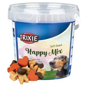 Entdecken Sie unser hochwertiges Ergänzungsfuttermittel für Hunde, das köstliche Belohnungssnacks mit Huhn, Lamm und Lachs vereint. Diese leckeren Snacks sind zuckerfrei und kommen in einem praktischen, wiederverschließbaren Kunststoffeimer, ideal für die Aufbewahrung. Unsere sorgfältig ausgewählte Zusammensetzung enthält 4% Reis, 4% Huhn, 4% Lamm und 4% Lachs, kombiniert mit pflanzlichen Nebenerzeugnissen sowie gesunden Ölen und Fetten. Mit einem Rohproteinanteil von 20,0% und einem Rohfettanteil von 6,0% bieten diese Snacks eine hohe Qualität, die Ihren Hund begeistert. Gönnen Sie Ihrem vierbeinigen Freund diese schmackhaften Snacks – die perfekte Belohnung für jeden Tag! Der Inhalt beträgt 500g und enthält keine Farb- oder Konservierungsstoffe.