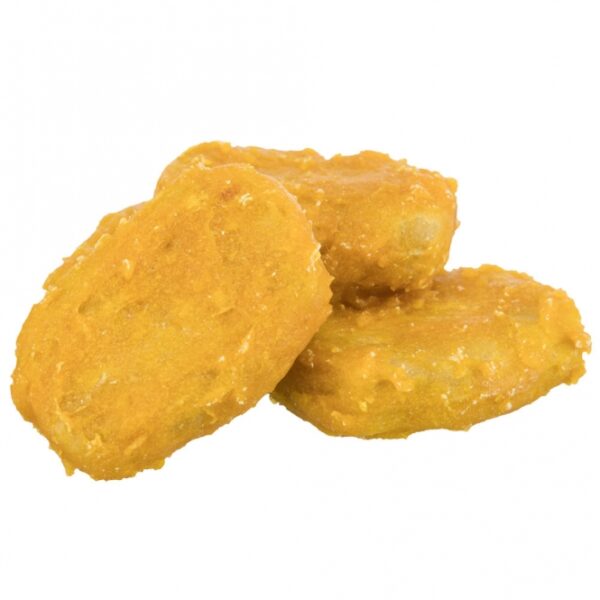 Entdecken Sie unsere köstlichen Snacks mit Huhn, die nicht nur glutenfrei sind, sondern auch ohne Zuckerzusatz auskommen. Mit einem Inhalt von 100g bieten sie eine gesunde und schmackhafte Option für alle, die Wert auf hochwertige Ernährung legen. Ideal für unterwegs oder als Belohnung für Ihre vierbeinigen Freunde – unsere Snacks sind die beste Wahl für bewusste Tierhalter. Gönnen Sie Ihrem Haustier einen leckeren Genuss, der sowohl nährstoffreich als auch gut verdaulich ist!