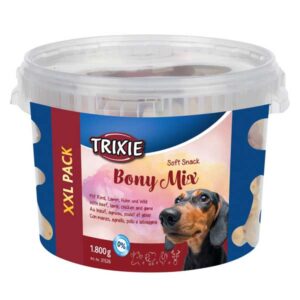 Entdecken Sie unser hochwertiges Ergänzungsfuttermittel für Hunde, das sich perfekt als Belohnungssnack eignet! Diese leckeren Snacks mit Rind, Lamm, Huhn und Wild sind nicht nur schmackhaft, sondern auch ohne Zuckerzusatz – ideal für eine gesunde Ernährung Ihres Vierbeiners. Praktisch verpackt im wieder verschließbaren Kunststoffeimer im XXL-Format (Inhalt: 1800 g) bleiben die Snacks frisch und sind einfach zu portionieren. Verwöhnen Sie Ihren Hund mit diesen hochwertigen, günstigen Leckerlis, die für Freude und Motivation bei jedem Training sorgen!