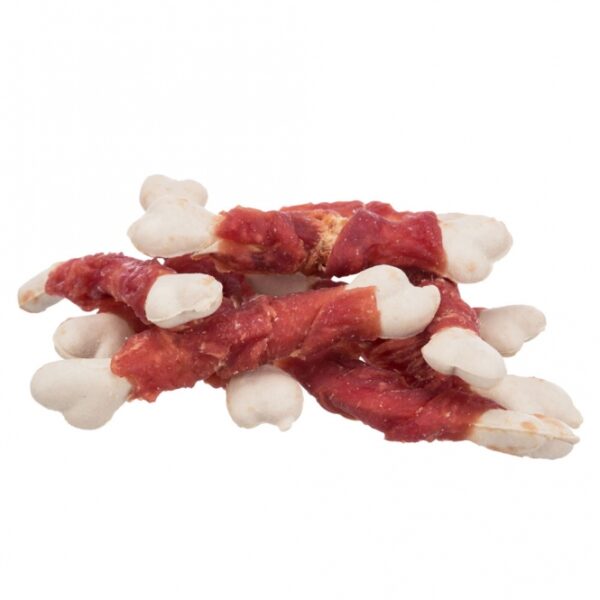 Unsere köstlichen Snackknochen sind mit hochwertigem Entenfleisch ummantelt und bieten einen Fleischgehalt von 70 %. Diese glutenfreien Leckerbissen sind ideal für alle Hunde, die eine gesunde Ernährung schätzen. Zudem enthalten sie keinen Zuckerzusatz, was sie zu einem perfekten Snack für zwischendurch macht. Mit einem Inhalt von 100g sind diese Snackknochen nicht nur schmackhaft, sondern auch eine gesunde Wahl für Ihren vierbeinigen Freund. Verwöhnen Sie Ihren Hund mit diesen hochwertigen Snacks, die sowohl lecker als auch nahrhaft sind!