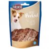 Trixie Mini Pretzels mit Huhn sind der ideale Snack für Ihren vierbeinigen Freund! Diese köstlichen Leckerlis kommen ganz ohne Zuckerzusatz aus und sind somit eine gesunde Wahl für Hunde. Mit einem Inhalt von 100g bieten sie eine praktische Größe für unterwegs oder als Belohnung beim Training. Hergestellt aus hochwertigem Hühnerfleisch, überzeugen die Mini Pretzels durch ihren unvergleichlichen Geschmack und die hohe Qualität der Zutaten. Verwöhnen Sie Ihren Hund mit diesen leckeren Snacks, die nicht nur gut schmecken, sondern auch für eine ausgewogene Ernährung sorgen!