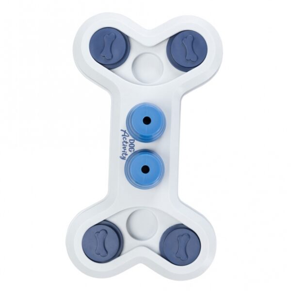Dieses innovative Intelligenzspielzeug Level 1 ist das perfekte Brettspiel für Ihren Hund und fördert spielerisch die geistige Aktivität. Es beinhaltet zwei Kegel, die in Vertiefungen platziert werden, sowie praktische Schiebedeckel, die das Spiel abwechslungsreich gestalten. Der rutschfeste Gummiring sorgt dafür, dass das Spielzeug stabil bleibt und nicht verrutscht, während Ihr Hund spielt. Hergestellt aus hochwertigem Kunststoff, ist es nicht nur tierschutzkonform nach § 18 (AT), sondern auch spülmaschinenfest für eine einfache Reinigung. Mit den kompakten Maßen von ca. 32 x 18 cm bietet dieses Spielzeug eine ideale Größe für jede Spielumgebung. Inklusive einer ausführlichen Trainingsanleitung, um das Beste aus diesem Spielzeug herauszuholen!