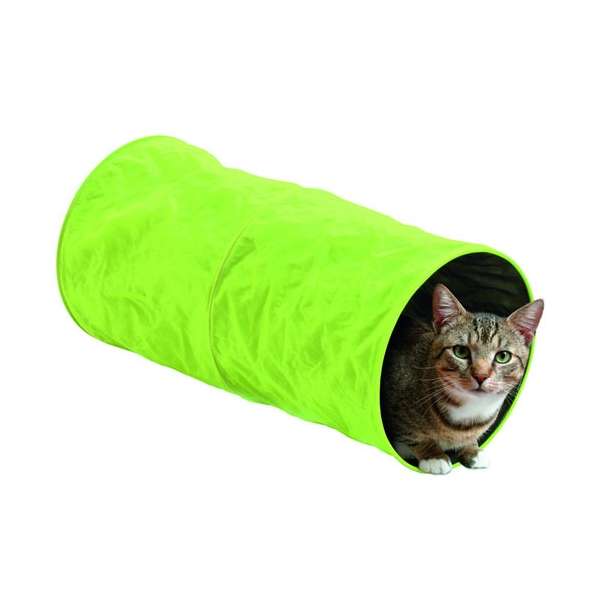 Katzen benötigen viel Beschäftigung, besonders wenn sie in der Wohnung leben. Der Feline Cruiser Rascheltunnel sorgt für stundenlangen knisternden Spielspaß und ist ideal für drinnen und draußen. Mit seinem praktischen Verbindungs-System lässt sich der Tunnel in eine aufregende Tunnel-Kombination verwandeln, die das Spielvergnügen Ihrer Katze steigert. Ein zusätzliches Catnip-Spieldottie sorgt für noch mehr Freude und Anreize zum Spielen. Hergestellt aus strapazierfähigem, abwaschbarem Nylonmaterial, ist der Tunnel hygienisch und leicht zu reinigen. Mit einem Durchmesser von ca. 25 cm und einer Länge von ca. 50 cm bietet er ausreichend Platz für Ihre Katze. Bitte beachten Sie, dass die Farbwahl je nach Lagerbestand erfolgt; mögliche Farben sind Dunkelrot, Grau oder Hellgrün. Entdecken Sie jetzt diesen hochwertigen Rascheltunnel für Ihre Katze und fördern Sie deren Spieltrieb auf ideale Weise!