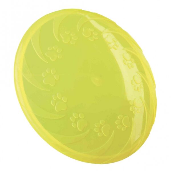Dieser robuste und langlebige Hundespielzeug aus thermoplastischem Gummi (TPR) ist perfekt für Wasserspiele geeignet und bietet optimale Schwimmeigenschaften. Mit einem Durchmesser von ca. 22 cm fördert es die Ausdauer, Reaktion und Schnelligkeit Ihres Hundes, während die geringe Verletzungsgefahr für unbesorgtes Spielen sorgt. Das Spielzeug ist in verschiedenen Farben erhältlich, wobei die Farbwahl je nach Lagerbestand erfolgt. Investieren Sie in dieses hochwertige Spielzeug, das nicht nur Spaß macht, sondern auch die Fitness Ihres Hundes unterstützt!