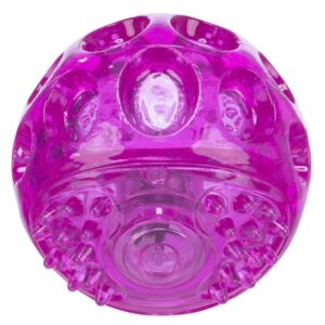 Dieser blinkende Ball aus hochwertigem thermoplastischem Gummi (TPR) ist das perfekte Spielzeug für Ihren Vierbeiner. Mit einem Durchmesser von ca. 6 cm und einer beeindruckenden Leuchtdauer von ca. 50 Stunden sorgt er für stundenlangen Spielspaß. Das robuste und langlebige Material macht den Ball ideal für aktive Hunde, die gerne spielen und toben. Bei jedem Aufprall auf den Boden beginnt der Ball zu blinken, was das Interesse Ihres Haustieres weckt und es dazu animiert, sich zu bewegen. Investieren Sie in dieses spannende und strapazierfähige Spielzeug, das sowohl die Sinne Ihres Hundes stimuliert als auch für viel Freude sorgt!