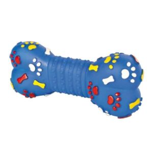 Dieses hochwertige Vinyl-Spielzeug für Hunde in Form eines Knochens sorgt für stundenlangen Spielspaß und ist ideal für Ihre vierbeinigen Freunde. Mit einer praktischen Größe von ca. 15 cm und einem integrierten Squeeker begeistert es Hunde jeden Alters. Das Spielzeug ist in verschiedenen Farben erhältlich, wobei die Farbwahl je nach Lagerbestand erfolgt. Dieses robuste und langlebige Hundespielzeug fördert nicht nur die Zahngesundheit Ihres Haustiers, sondern bietet auch eine sichere und unterhaltsame Beschäftigung. Gönnen Sie Ihrem Hund das beste Spielzeug für mehr Freude und Bewegung!
