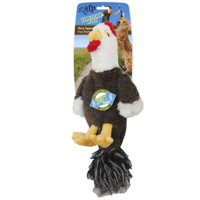 Entdecken Sie die All for Paws Stretchy Flex Spielzeuge, die durch Ziehen, Drehen und Drücken immer wieder zum Quietschen gebracht werden! Das Flexy Squeak Chicken begeistert mit seiner lustigen Tierform und dem flexiblen Squeaker, der Ihren Hund stundenlang unterhält und zum Spielen anregt. Mit einer Größe von ca. 40 x 13 x 9 cm ist dieses hochwertige Hundespielzeug perfekt für kleine bis mittelgroße Hunde geeignet. Fördern Sie die Aktivität und den Spielspaß Ihres vierbeinigen Freundes mit diesem langlebigen und ansprechenden Spielzeug, das nicht nur Spaß macht, sondern auch die Bindung zwischen Ihnen und Ihrem Hund stärkt!