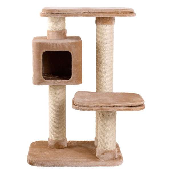 Der Kratzbaum Big Cat 1 ist speziell für Katzen mit höherem Gewicht konzipiert und bietet die ideale Lösung für artgerechte Krallenpflege. Die stabilen Komfort Kratzstämme mit einem Durchmesser von ca. 15 cm sind mit extra dickem Sisal (ca. 8 mm) umwickelt, was für optimale Kratzmöglichkeiten sorgt. Hochwertiger Edelplüsch sorgt für einen gemütlichen Rückzugsort auf den abnehmbaren Liegekissen, während die Schlafhöhle ein perfekter Ort zum Entspannen ist. Dank der extra schweren und stabilen Bauweise ist der Kratzbaum besonders standsicher und mit Anti-Rutschfüßen ausgestattet, um ein Umkippen zu verhindern. Die Bezüge sind zudem bei 30 °C waschbar, was die Pflege erleichtert. Mit Gesamtmaßen von ca. 97 x 76 x 127 cm (LxBxH) und in einem eleganten Grau ist dieser Kratzbaum nicht nur funktional, sondern auch ein stilvolles Möbelstück für Ihr Zuhause. Investieren Sie in den besten Kratzbaum für Ihre Katze und fördern Sie deren Wohlbefinden!