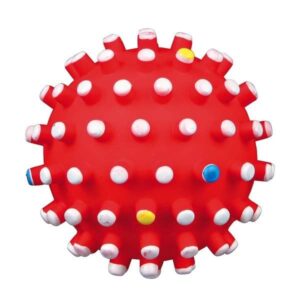 Entdecken Sie den Igelspielball mit Noppen, der aus hochwertigem Vinyl gefertigt ist und mit einem lustigen Squeeker ausgestattet ist. Mit einem Durchmesser von ca. 6 cm ist dieser Spielball ideal für Hunde und Katzen, um ihnen stundenlangen Spielspaß zu bieten. Die verschiedenen Farben sorgen für Abwechslung, wobei die Farbwahl aufgrund des Lagerbestands nicht möglich ist. Dieser robuste und langlebige Spielball ist die perfekte Wahl für Haustierbesitzer, die nach einem unterhaltsamen und gleichzeitig strapazierfähigen Spielzeug suchen. Gönnen Sie Ihrem Tier das Beste mit diesem tollen Igelspielball!