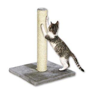 Der Karlie Kratzbaum BELLA ist die perfekte Lösung für Katzenliebhaber, die ihren vierbeinigen Freunden einen gemütlichen Rückzugsort bieten möchten. Mit einer stabilen Bodenplatte und einem robusten Sisal-Stamm, der einen Durchmesser von ca. 6 cm hat, ist dieser Kratzbaum nicht nur ideal zum Krallenschärfen, sondern auch ein komfortabler Schlafplatz für Ihre Katze. Die Gesamtmaße von 29 x 29 x 39 cm (BxTxH) machen ihn zu einer platzsparenden und eleganten Ergänzung für jedes Zuhause. Der weiche Plüschbezug sorgt für zusätzlichen Komfort und lädt zum Entspannen ein. Wählen Sie den Karlie Kratzbaum BELLA in ansprechendem Grau und bieten Sie Ihrer Katze einen hochwertigen, langlebigen Kratzbaum, der sowohl Funktionalität als auch Stil vereint.