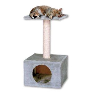 Der Karlie Kratzbaum Amethyst ist der ideale Rückzugsort für Ihre Katze. Er besteht aus einer gemütlichen Höhle, einer großzügigen Liegeplatte und einem stabilen Sisal-Kratzstamm, der perfekt zum Krallenschärfen geeignet ist. Die mit weichem Plüsch bezogenen Oberflächen bieten einen komfortablen Schlafplatz, während der Sisal-Kratzstamm die Krallen Ihrer Katze gesund hält. Mit kompakten Gesamtmaßen von 30 x 30 x 55 cm (BxTxH) und einem Stammdurchmesser von ca. 6 cm passt dieser Kratzbaum in jede Wohnung und ist sowohl hochwertig als auch günstig. Gönnen Sie Ihrer Katze den besten Platz zum Spielen und Entspannen!