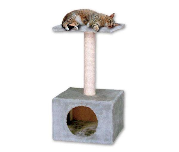 Der Karlie Kratzbaum Amethyst ist der ideale Rückzugsort für Ihre Katze. Er besteht aus einer gemütlichen Höhle, einer großzügigen Liegeplatte und einem stabilen Sisal-Kratzstamm, der perfekt zum Krallenschärfen geeignet ist. Die mit weichem Plüsch bezogenen Oberflächen bieten einen komfortablen Schlafplatz, während der Sisal-Kratzstamm die Krallen Ihrer Katze gesund hält. Mit kompakten Gesamtmaßen von 30 x 30 x 55 cm (BxTxH) und einem Stammdurchmesser von ca. 6 cm passt dieser Kratzbaum in jede Wohnung und ist sowohl hochwertig als auch günstig. Gönnen Sie Ihrer Katze den besten Platz zum Spielen und Entspannen!