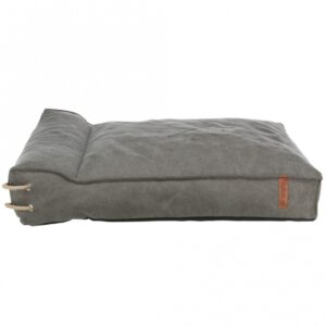 Dieser hochwertige Hundekorb vereint Komfort und Stil mit einer robusten Canvas-Haptik. Der Bezug aus einer langlebigen Baumwoll-/Polyester-Mischung ist nicht nur abnehmbar, sondern auch bei 40° C waschbar, was die Pflege besonders einfach macht. Mit einer Füllung aus 18–20 cm Silikon-/Schaumstoffflocken bietet der Korb optimalen Liegekomfort für Ihren Vierbeiner. Der rutschfeste Boden sorgt dafür, dass der Korb an Ort und Stelle bleibt, selbst wenn Ihr Hund sich bewegt. Hergestellt in der EU, ist dieser Hundekorb in einem eleganten Dunkelgrau gehalten und hat die ideale Größe von ca. 80 x 60 cm. Investieren Sie in einen Hundekorb, der sowohl hohe Qualität als auch Funktionalität bietet – perfekt für jeden Hundeliebhaber!